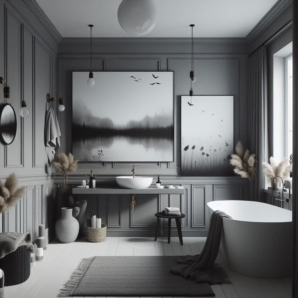 15 Grey Black and White Bathroom Ideas for Chic Style