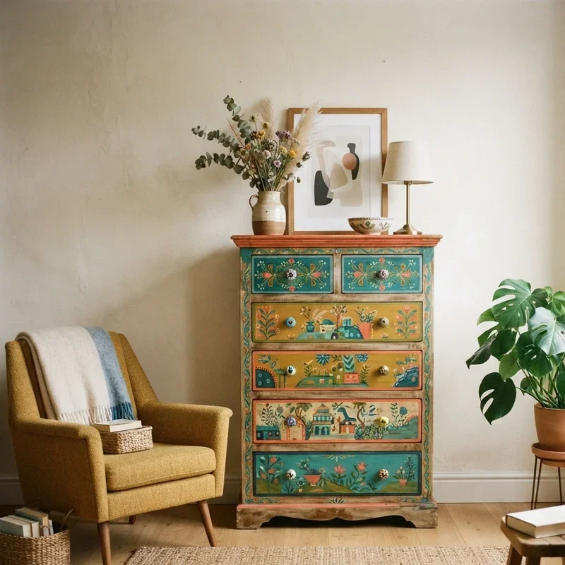 Tall Dresser in Living Room Ideas