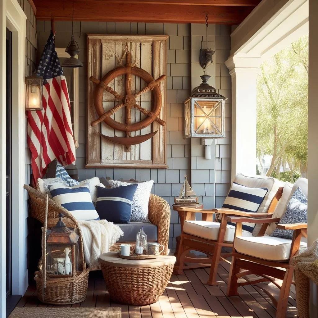 Nautical Porch Decor: Coastal Vibes