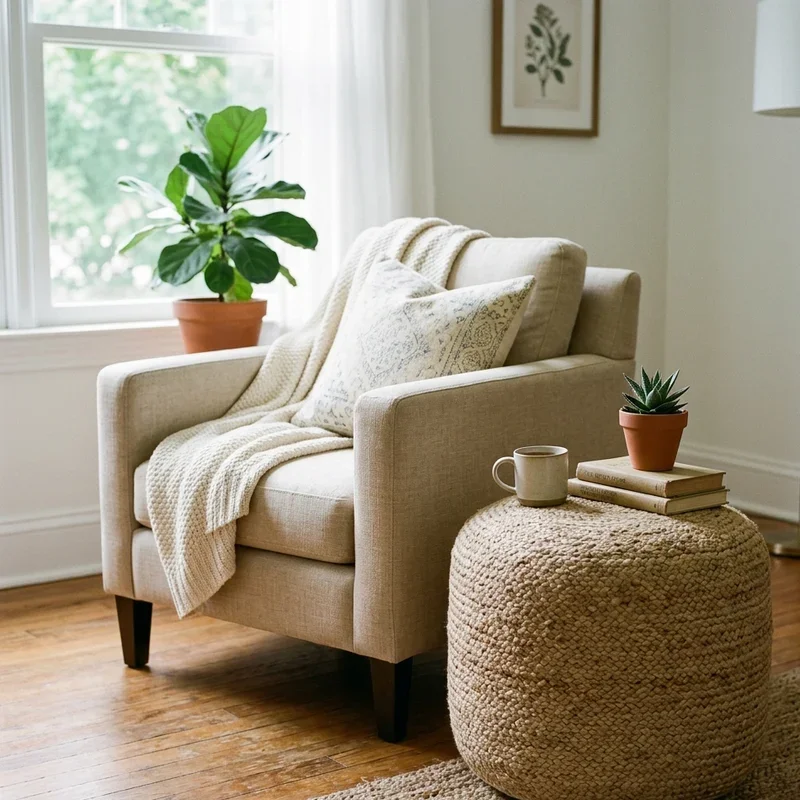 Pouf Living Room Ideas