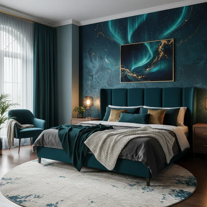 Dark Teal Bedroom Ideas