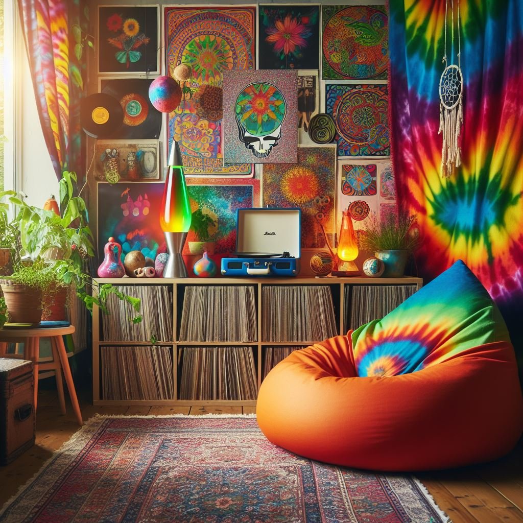 Trippy hippie room decor hotsell