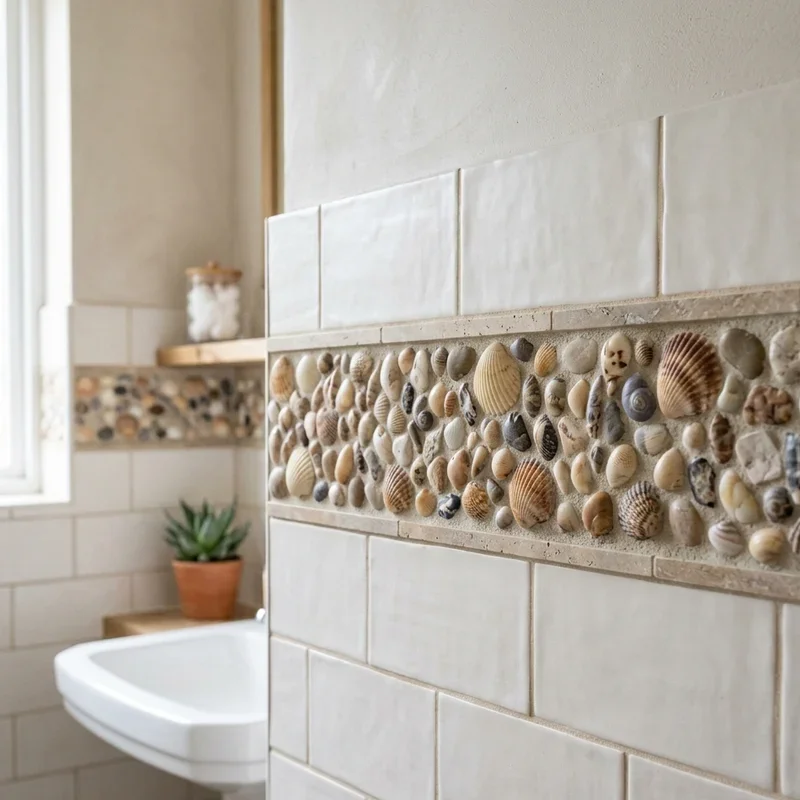 Bathroom Wall Border Ideas