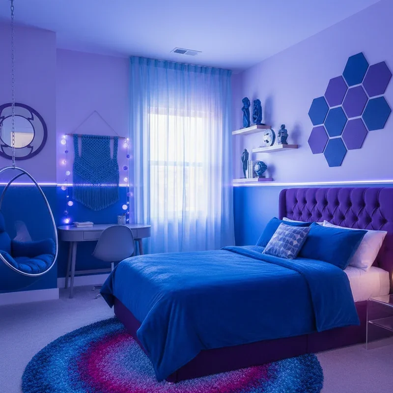 Blue and Purple Room Ideas