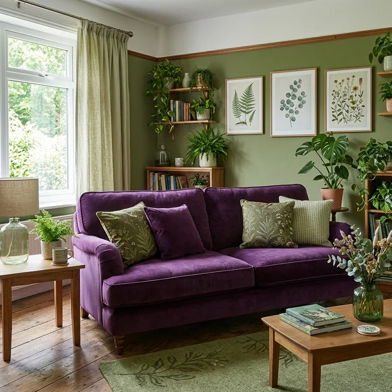 Purple Sofa Living Room Ideas