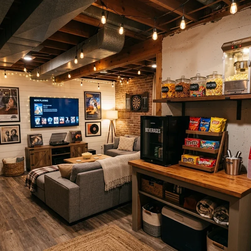 Basement Hangout Ideas