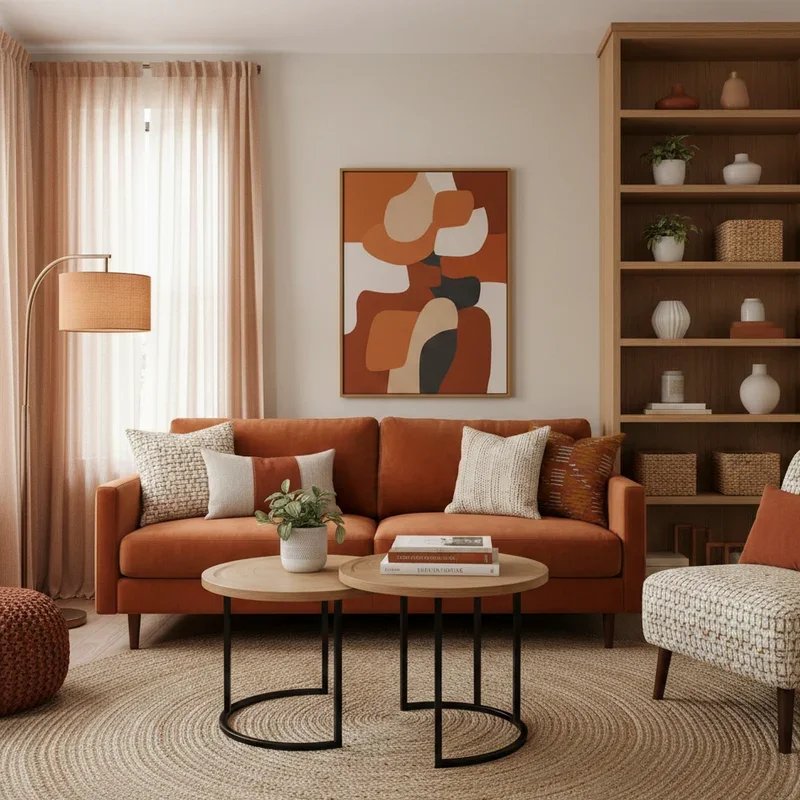 Burnt Orange Living Room Ideas