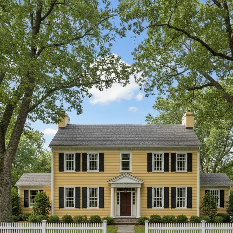 Yellow Siding House Ideas