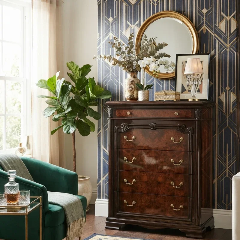 Tall Dresser in Living Room Ideas