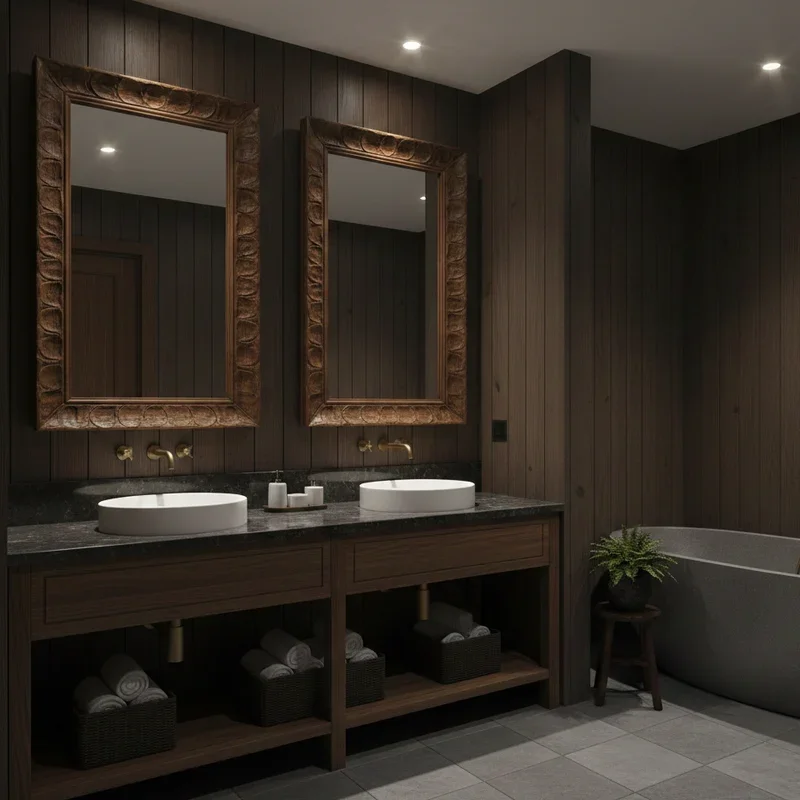 Dark Wood Bathroom Ideas