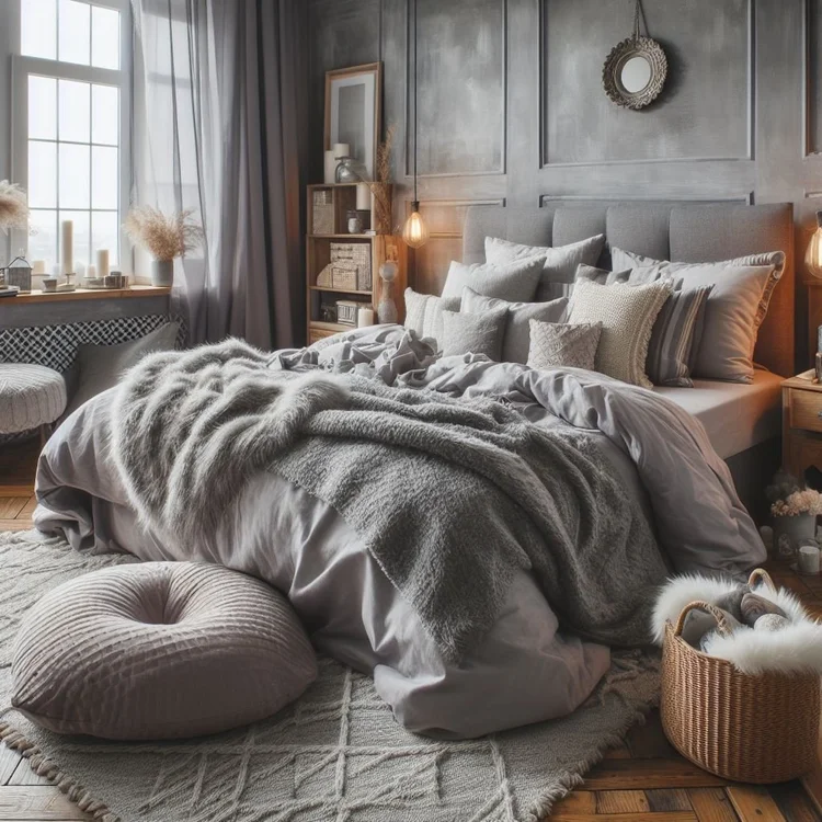 15 Cozy Grey Bedroom Decor Ideas for Tranquil Retreats