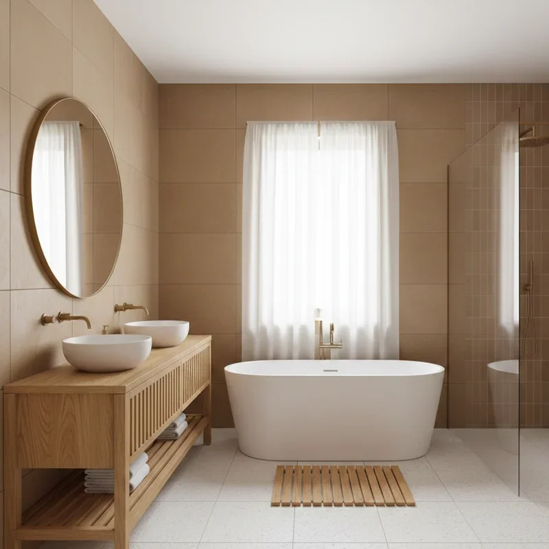 Tan and White Bathroom Ideas