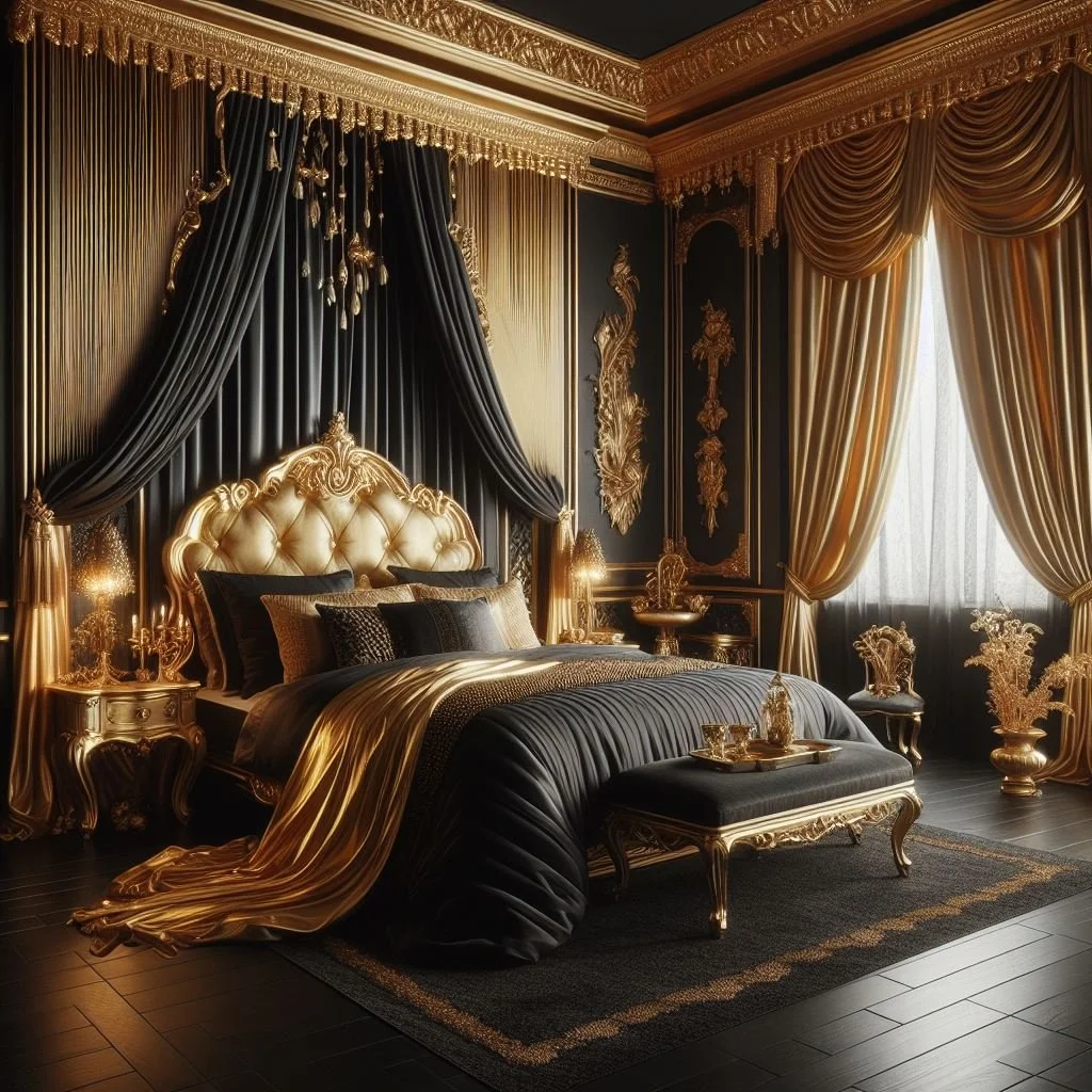 15 Stunning Black and Gold Bedroom Ideas for Luxurious Spaces