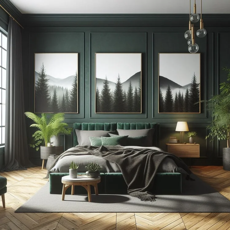 15 Elegant Dark Green Bedroom Ideas for Tranquility