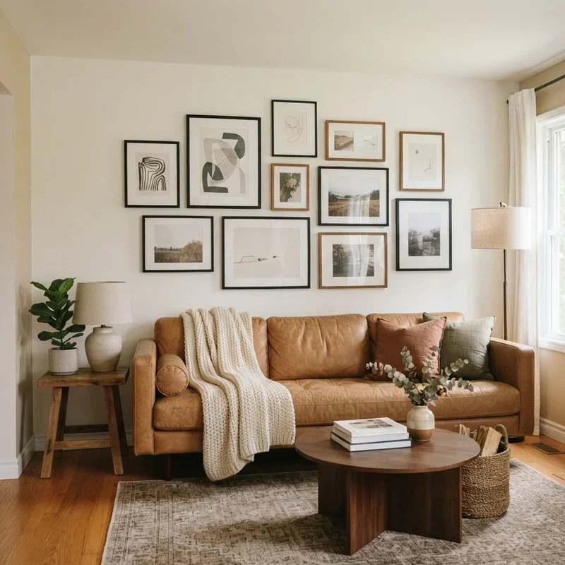 Tan Leather Sofa Living Room Ideas