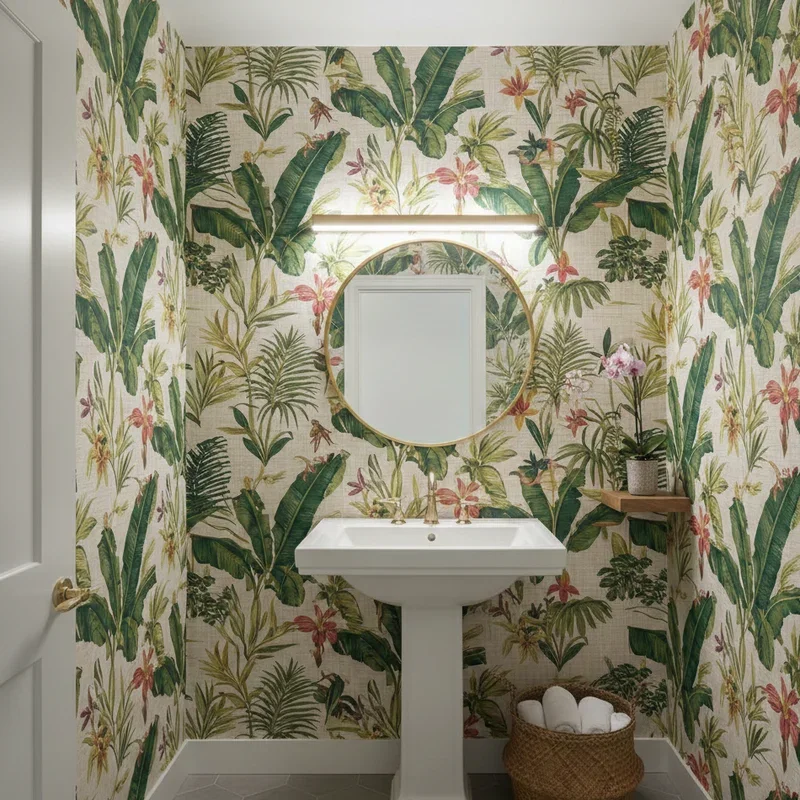 Powder Room Wallpaper Ideas