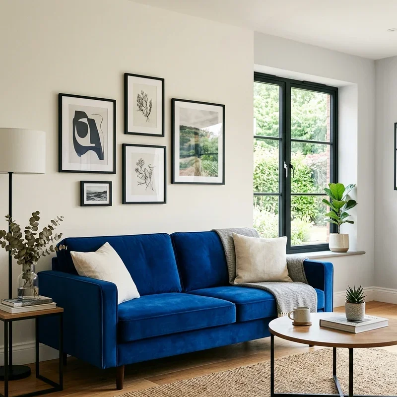 Royal Blue Couch Living Room Ideas