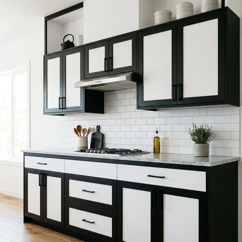Black and White Kitchen Cabinet Ideas