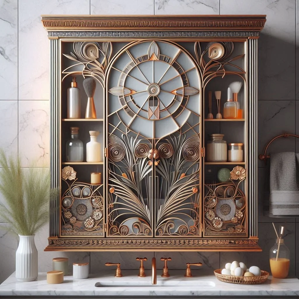 15 Art Deco Bathroom Cabinet Ideas for Glam Style