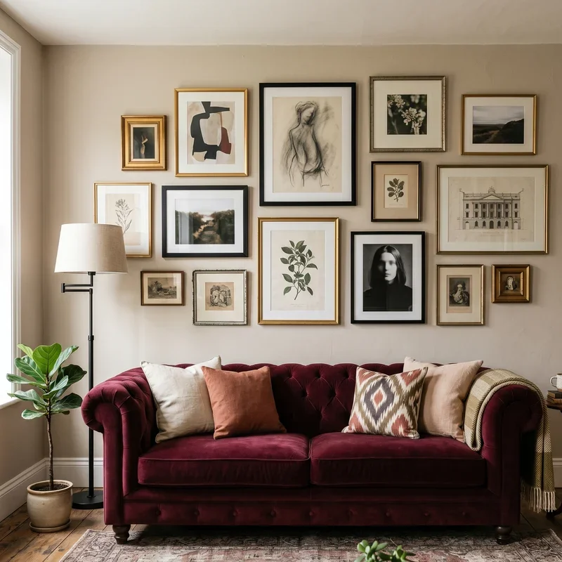 Burgundy Couch Living Room Ideas