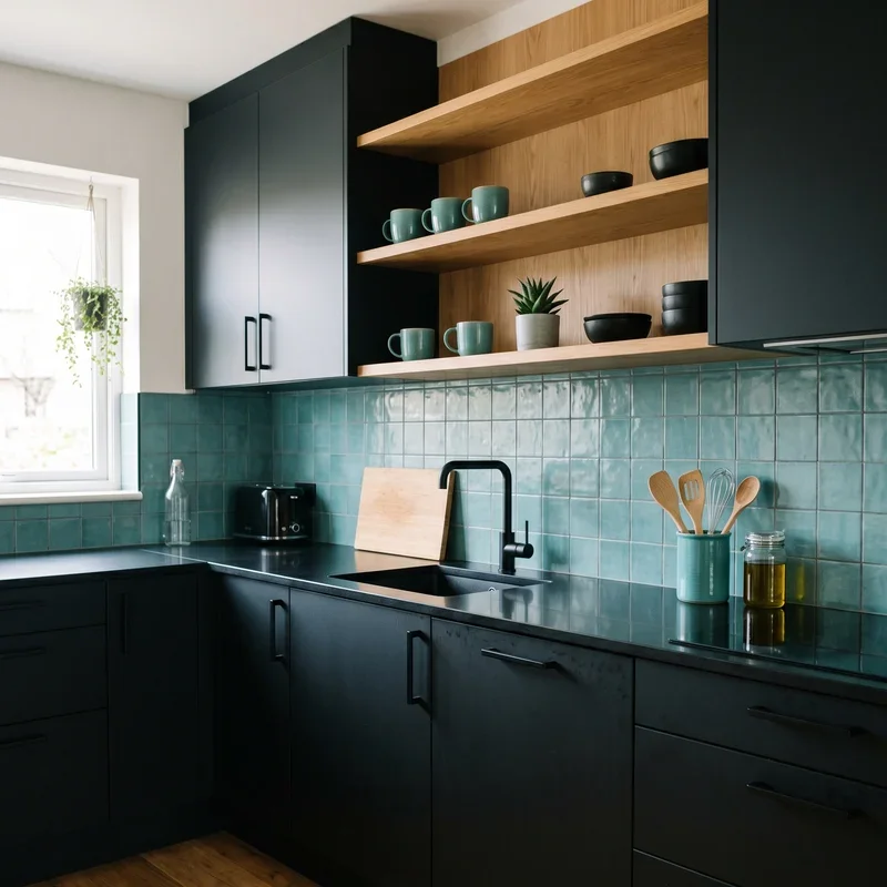 15 Black and Teal Kitchen Ideas to Elevate Your Home Style