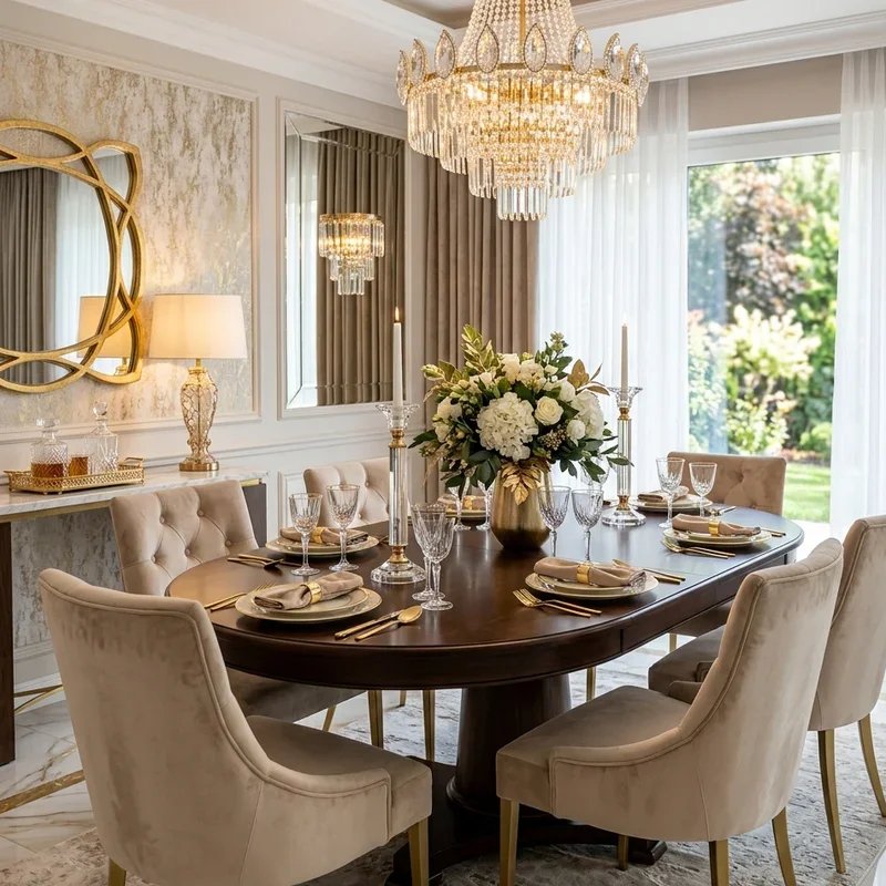 Glam Dining Room Ideas