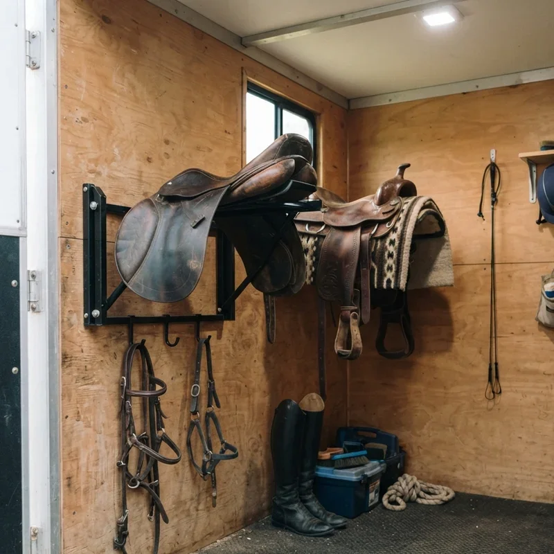 Small Horse Trailer Tack Room Ideas