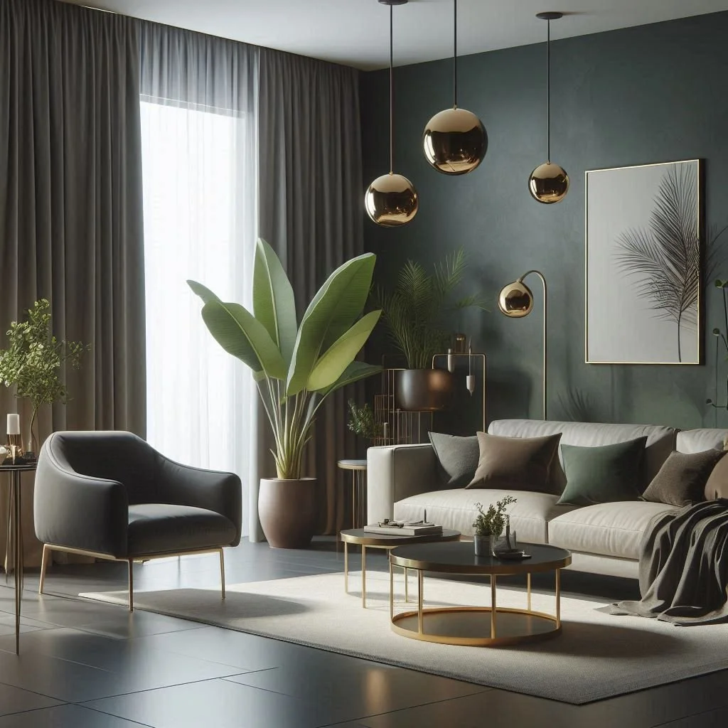15 Modern Dark Green Living Room Ideas to Try