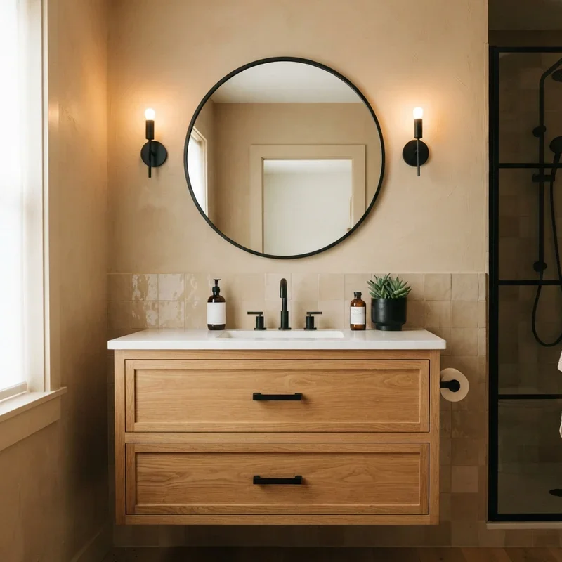 Black and Tan Bathroom Ideas