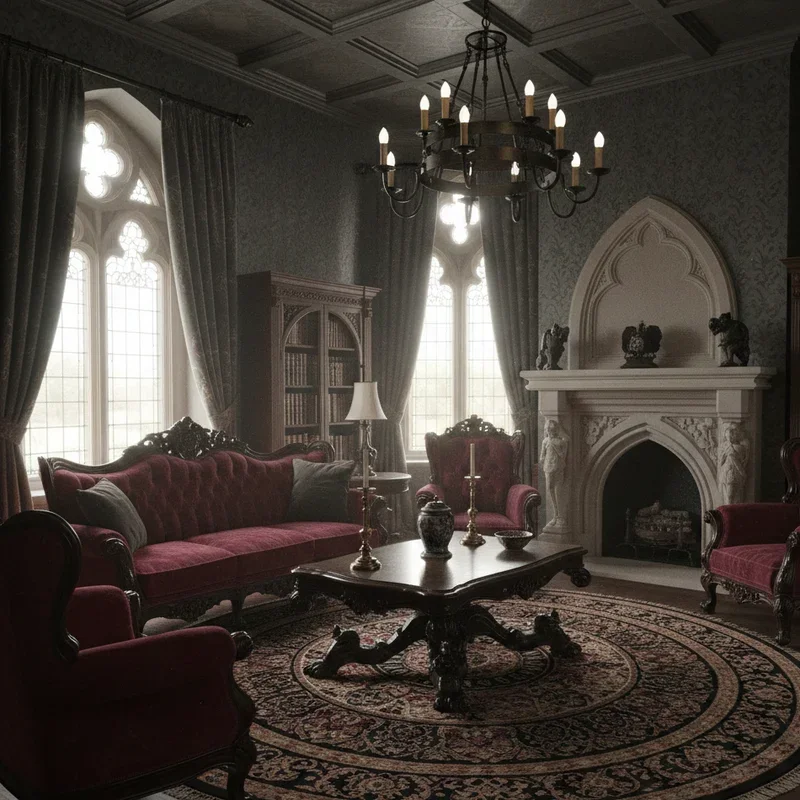 15 Victorian Gothic Living Room Ideas for Dark Elegance