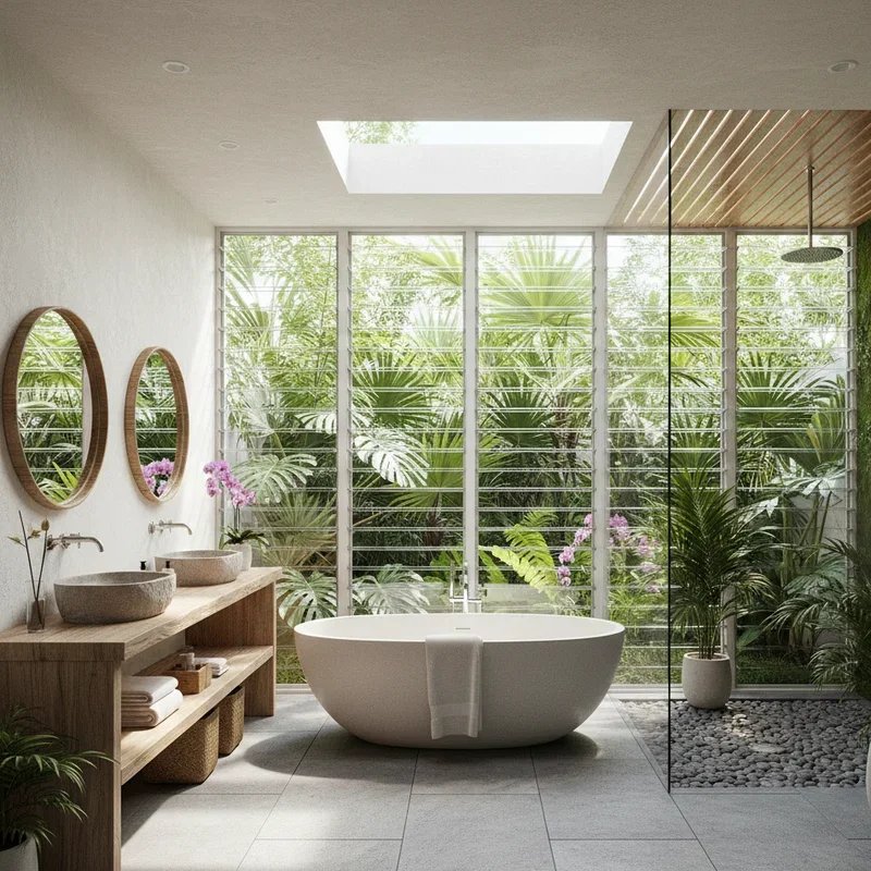 Tropical Bathroom Ideas