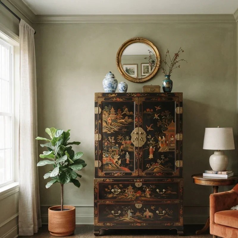 Tall Dresser in Living Room Ideas