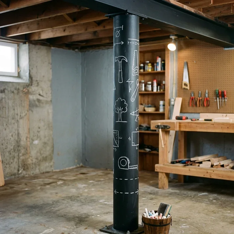 Basement Pole Ideas