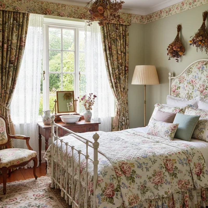 Vintage Floral Bedroom Ideas
