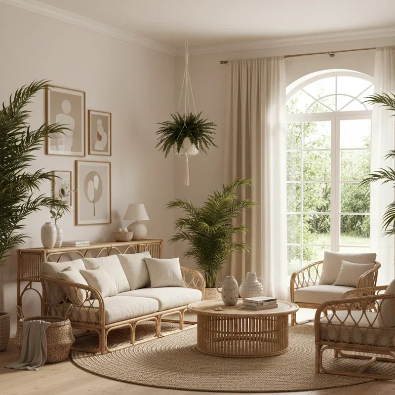 15 Rattan Living Room Ideas for a Warm and Natural Look