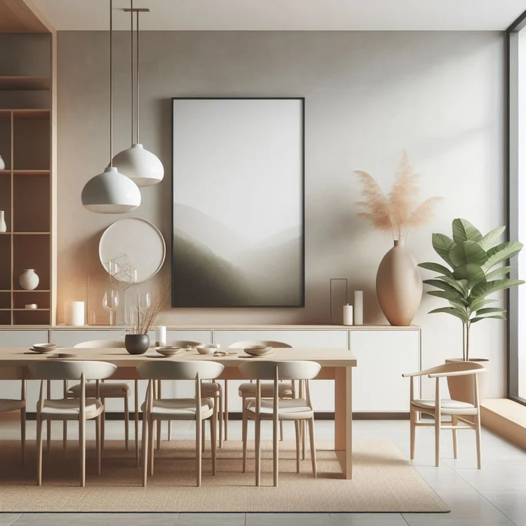 Image showcasing 15 Minimalist Dining Room Ideas for Elegant Simplicity