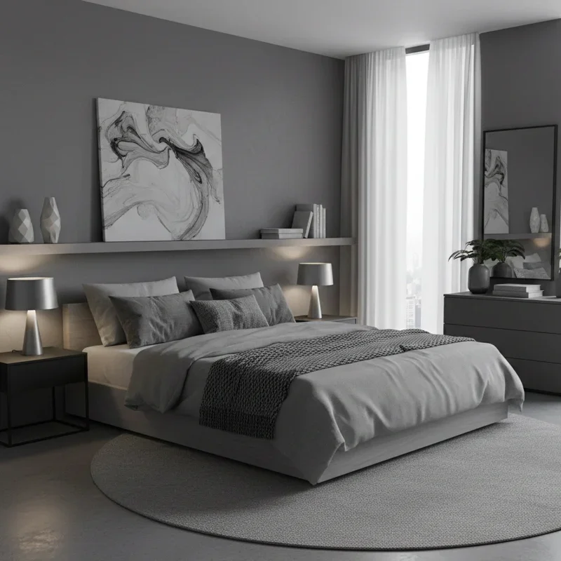 15 Modern Grey Bedroom Ideas to Refresh Your Space
