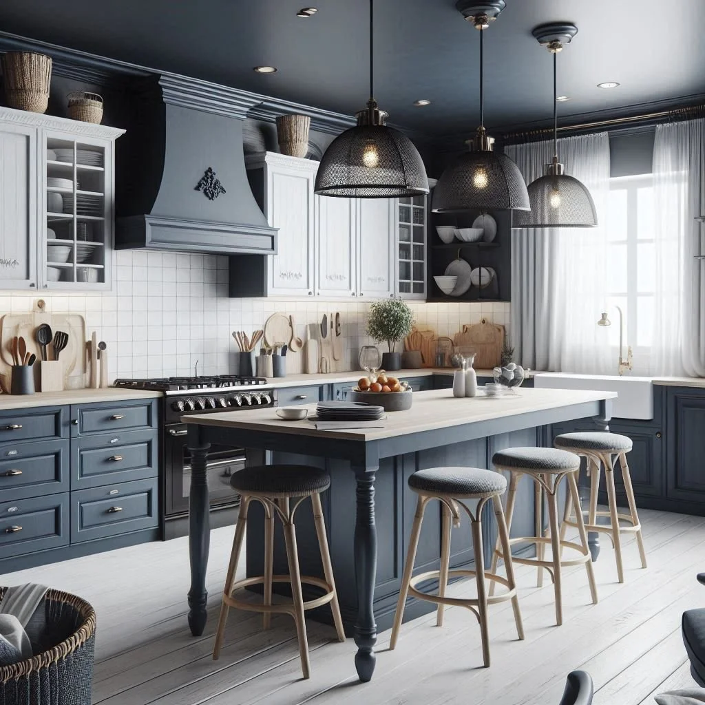 Navy Blue Kitchen