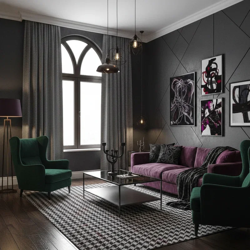 Modern Gothic Living Room Ideas