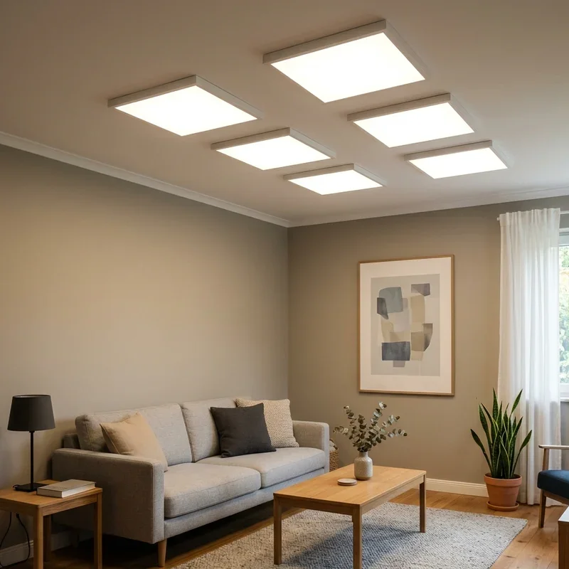 Low Ceiling Modern Living Room Lighting Ideas