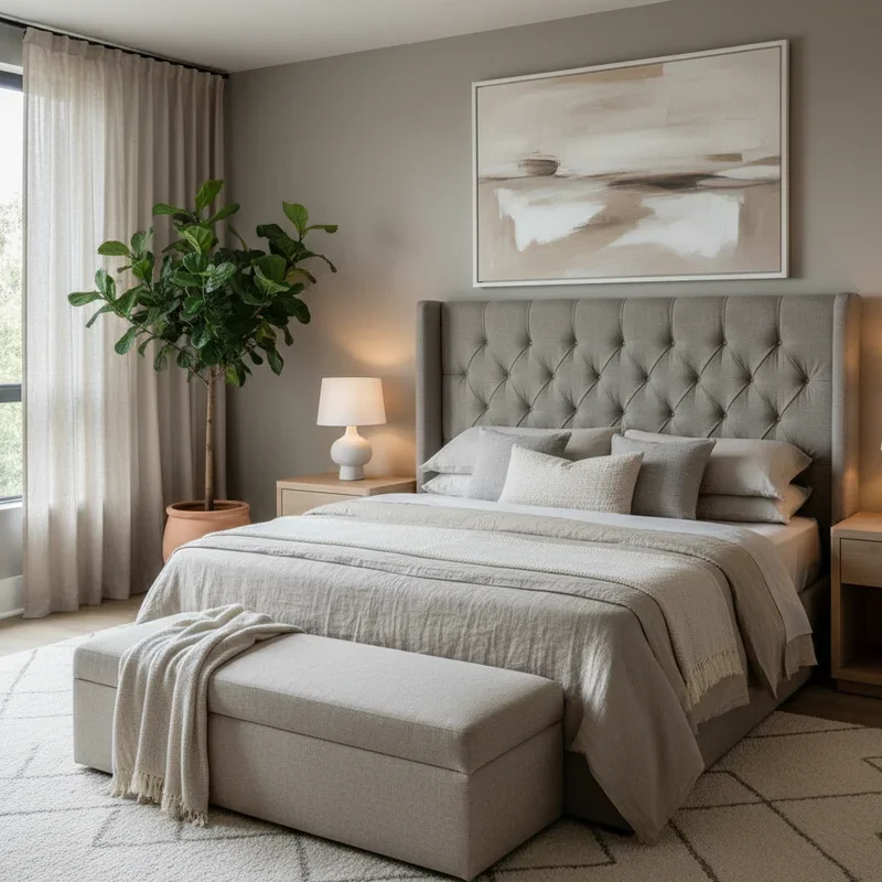 Modern Beige Bedroom Ideas