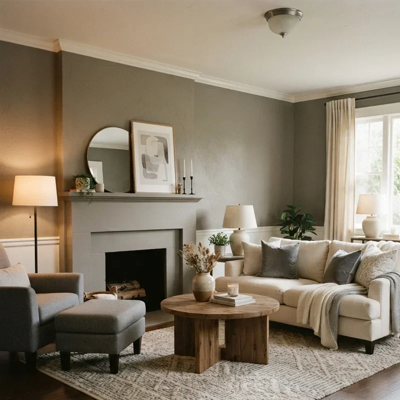 Cream and Gray Living Room Ideas