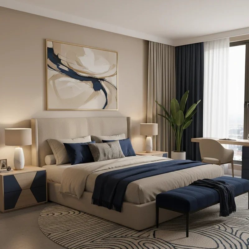 Modern Beige Bedroom Ideas