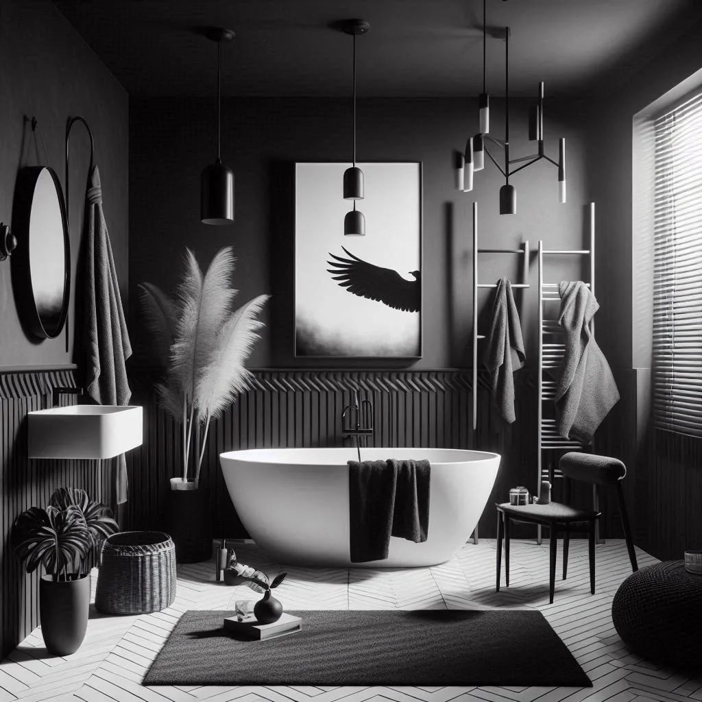 15 Black, White, and Grey Bathroom Ideas for Sleek Style
