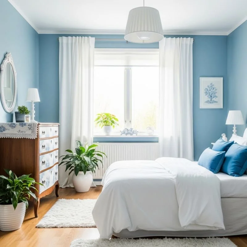 15 Blue and White Bedroom Ideas for Stylish Sleep
