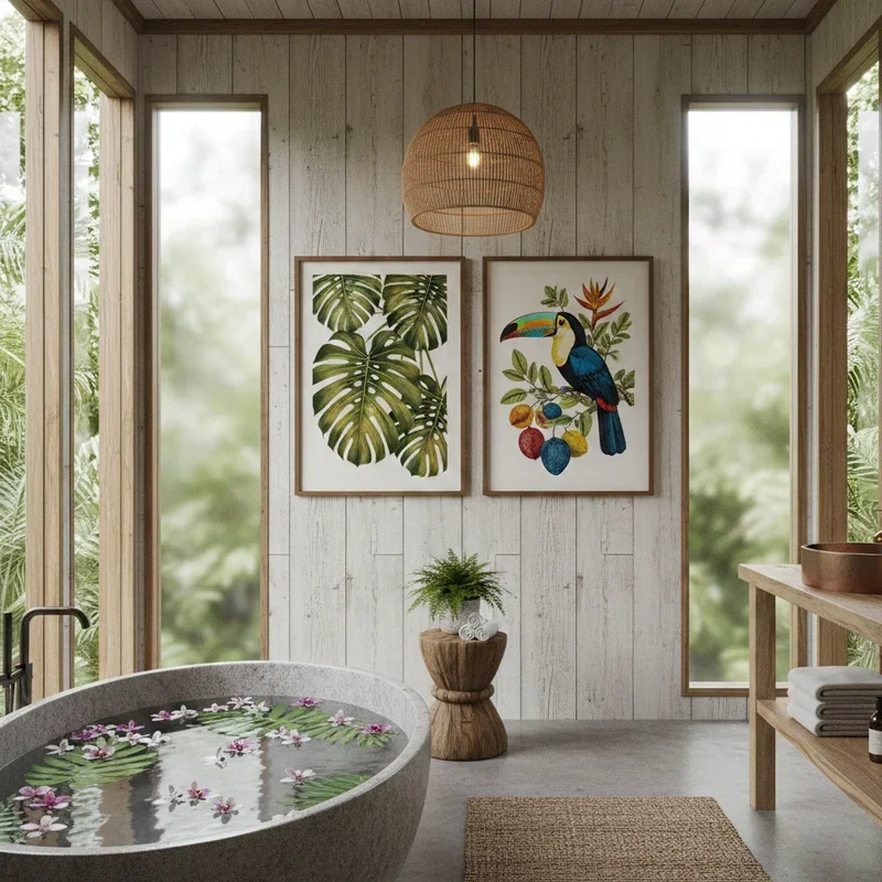 Tropical Bathroom Ideas