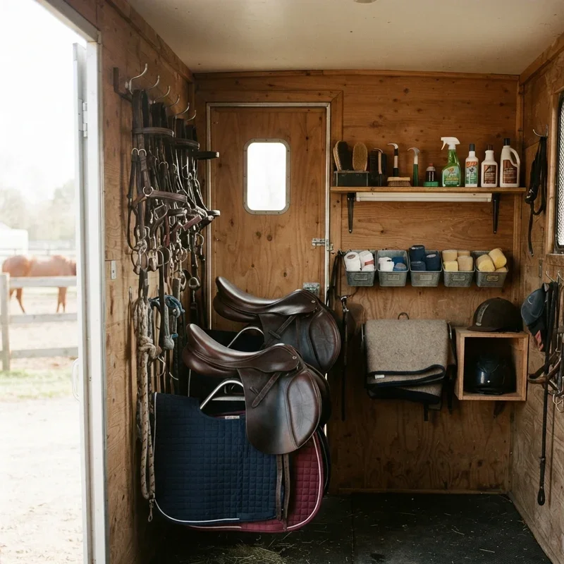 Small Horse Trailer Tack Room Ideas