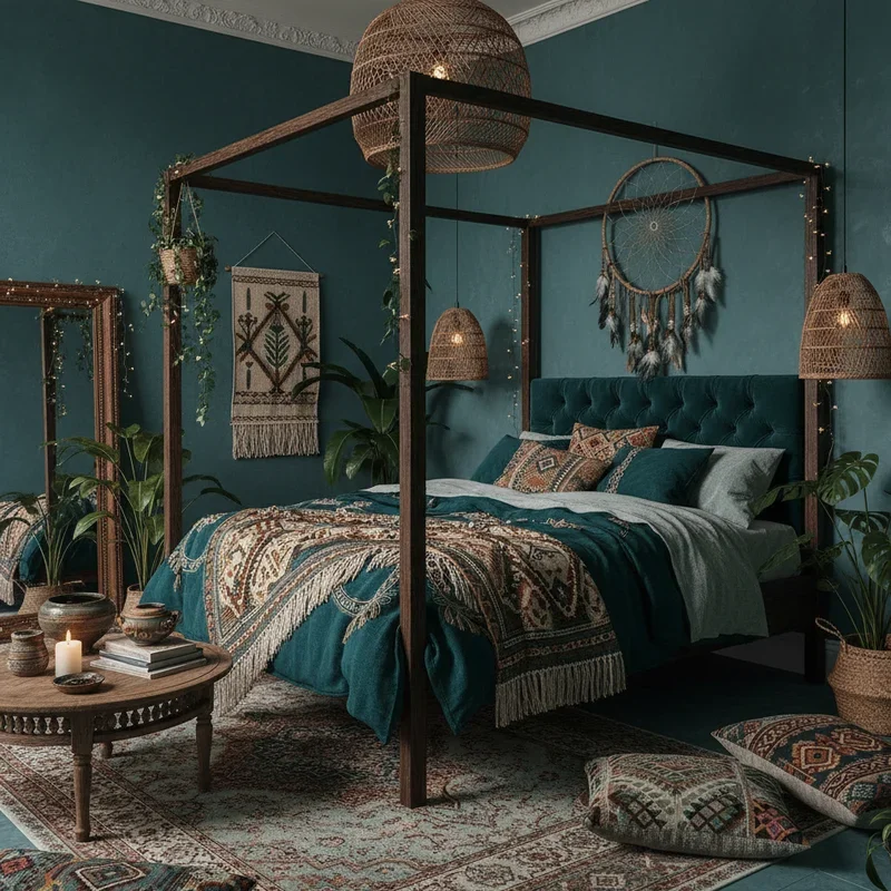 Dark Teal Bedroom Ideas
