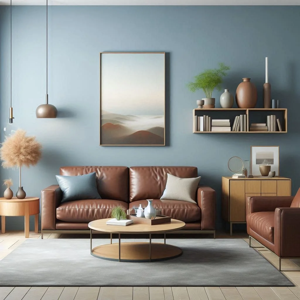 15 Blue and Brown Living Room Ideas for a Warm Look