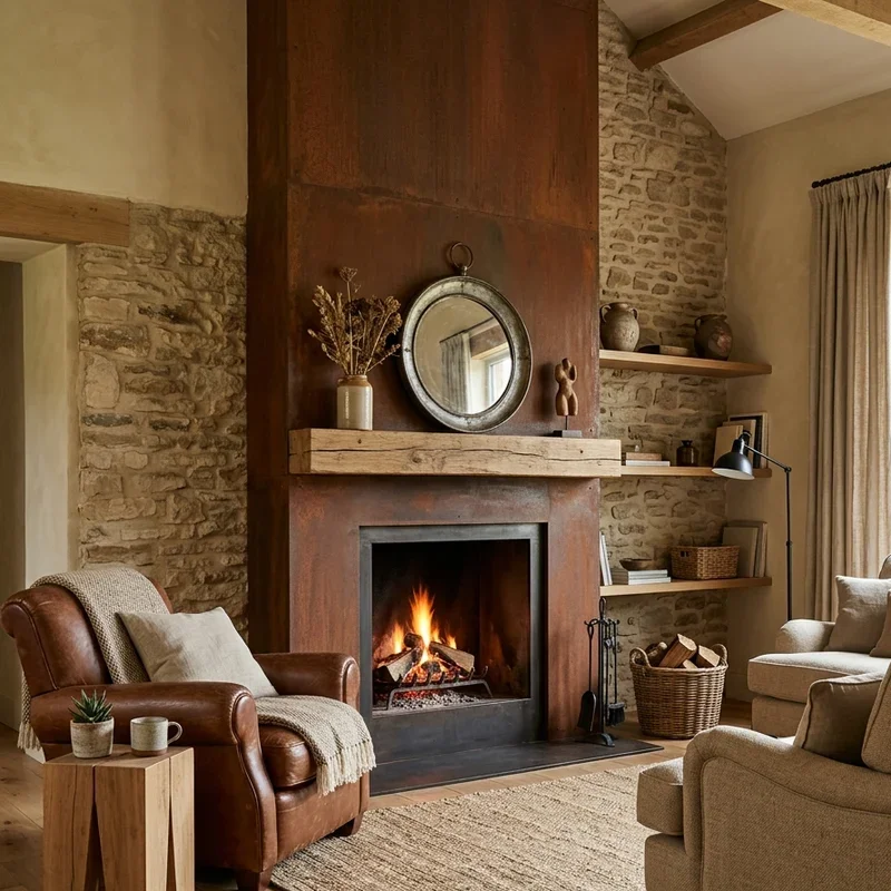 Rust Living Room Ideas